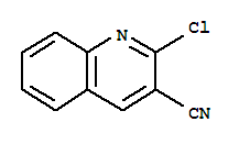 Structure of 2-CHLORO-3-CYANOQUINOLINE