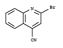 Structure of 2-BROMO-4-CYANOQUINOLINE