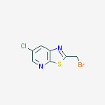 2-(Bromomethyl)-6-chlorothiazolo[5,4-b]pyridine结构式