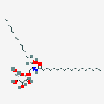N-[(e,2s,3r)-3-hydroxy-1-[(2r,5s)-3,4,5-trihydroxy-6-(hydroxymethyl)oxan-2-yl]oxyoctadec-4-en-2-yl]octadecanamide结构式