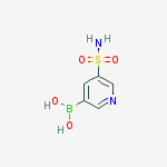 Structure of (5-sulfamoylpyridin-3-yl)boronic acid