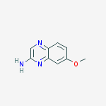 Structure of 2-Quinoxalinamine,  7-methoxy-