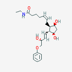 Structure of 16-phenoxy Prostaglandin F2α ethyl amide
