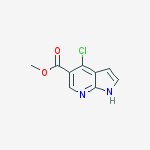 Structure of Methyl 4-chloro-1H-pyrrolo[2,3-b]pyridine-5-carboxylate