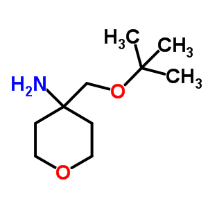 4-(TERT-BUTOXYMETHYL)TETRAHYDRO-2H-PYRAN-4-AMINE结构式