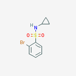 Structure of N-Cyclopropyl 2-bromobenzenesulfonamide