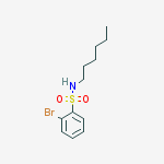 Structure of N-Hexyl 2-bromobenzenesulfonamide