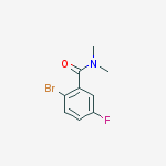 Structure of 2-Bromo-5-fluoro-N,N-dimethylbenzamide
