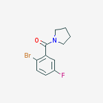 2-(Pyrrolidine-1-carbonyl)-4-fluoro-1-bromobenzene结构式