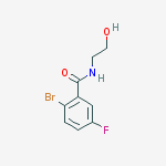 N-(2-Hydroxyethyl) 2-bromo-5-fluorobenzamide结构式