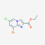 Structure of Ethyl 8-bromo-6-chloroimidazo[1,2-a]pyridine-2-carboxylate
