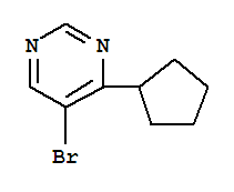 Structure of 5-Bromo-4-cyclopentylpyrimidine