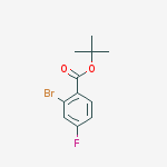 Structure of Benzoic acid, 2-broMo-4-fluoro-, 1,1-diMethylethyl ester