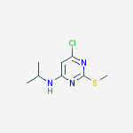 Structure of 6-Chloro-2-(methylthio)-N-isopropylpyrimidin-4-amine