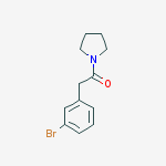 2-(3-Bromophenyl)-1-(pyrrolidin-1-yl)ethanone结构式
