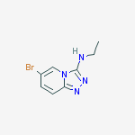 Structure of 6-Bromo-N-ethyl-[1,2,4]triazolo[4,3-a]pyridin-3-amine