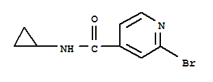 N-cyclopropyl 2-bromo-4-pyridinecarboxamide结构式