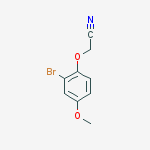 Structure of 2-(2-bromo-4-methoxyphenoxy)acetonitrile