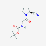 S)-BOC-2-(2-氰基)-2-甘酰胺结构式