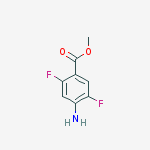 Structure of METHYL 4-AMINO-2,5-DIFLUOROBENZOATE