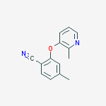 4-METHYL-2-[(2-METHYLPYRIDIN-3-YL)OXY]BENZONITRILE结构式