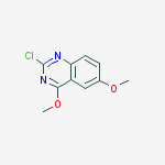 Structure of 2-CHLORO-4,6-DIMETHOXYQUINAZOLINE
