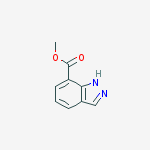 Structure of 7-INDAZOLE CARBOXYLIC ACID METHYL ESTER
