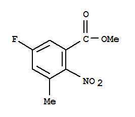 Structure of Methyl5-fluoro-3-methyl-2-nitrobenzoate