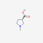 (3S)-1-methylpyrrolidine-3-carboxylic acid结构式