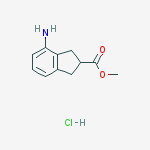 Structure of 4-amino-2,3-dihydro-1H-indene-2-carboxylic acid methyl ester hydrochloride