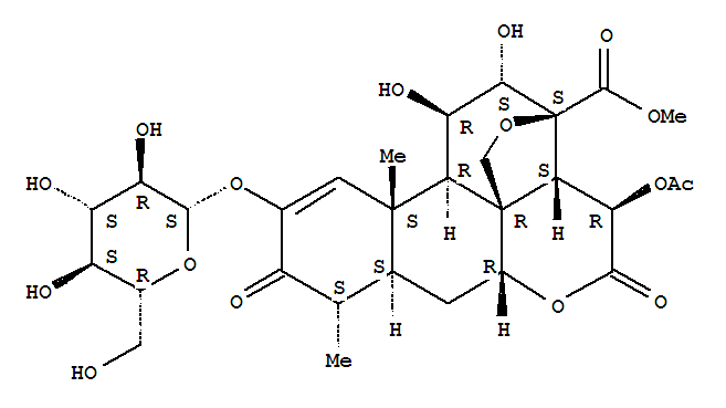 Structure of yadanzioside F