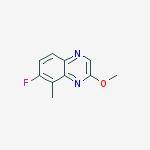 7-Fluoro-2-methoxy-8-methylquinoxaline结构式