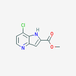 Structure of METHYL 7-CHLORO-1H-PYRROLO[3,2-B]PYRIDINE-2-CARBOXYLATE