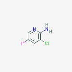 3-chloro-5-iodopyridin-2-amine结构式