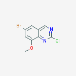 Structure of 6-BROMO-2-CHLORO-8-METHOXYQUINAZOLINE