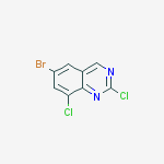 6-bromo-2,8-dichloroquinazoline结构式