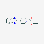 Structure of tert-butyl 4-(1H-benzo[d]iMidazol-2-yl)piperidine-1-carboxylate