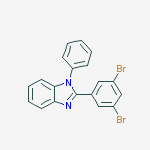 Structure of 2-(3.5-Dibromophrnyl)-1-phenyl-1H-benzo[d]imidazole