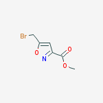 Structure of methyl 5-(bromomethyl)isoxazole-3-carboxylate