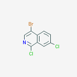 Structure of ISOQUINOLINE, 4-BROMO-1,7-DICHLORO-