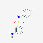 Structure of 3-amino-N-(4-fluorophenyl)benzenesulfonamide