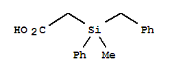 Structure of (-)-BENZYLMETHYLPHENYLSILYLACETIC ACID