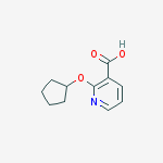 2-(cyclopentyloxy)nicotinic acid结构式