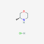 Structure of (R)-3-methylmorpholine hydrochloride