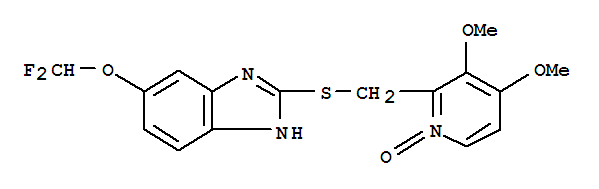 Structure of 5-(Difluoromethoxy)-2-[[(3,4-dimethoxy-2-pyridinyl)methyl]thio]-1H-benzimidazole-N-oxide