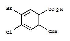 Structure of 5-Bromo-4-chloro-2-methoxybenzoic acid