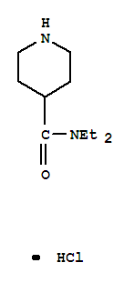 Structure of N,N-DIETHYL-4-PIPERIDINECARBOXAMIDE HYDROCHLORIDE