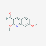 Structure of 2,7-DIMETHOXY-QUINOLINE-3-CARBALDEHYDE