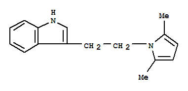 Structure of 3-[2-(2,5-DIMETHYL-1H-PYRROL-1-YL)ETHYL]-1H-INDOLE