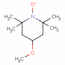 Structure of 4-METHOXY-2,2,6,6-TETRAMETHYLPIPERIDINE 1-OXYL